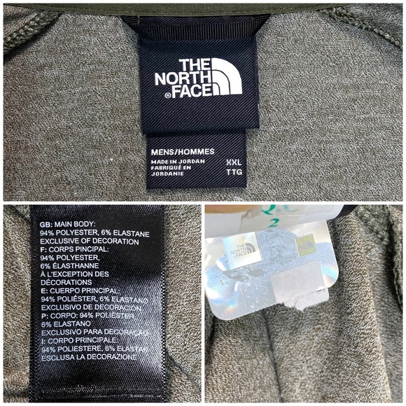 The North Face Wander 1/4 Zip Pullover Shirt in Green Heather Size XXL NF0A5371 - Picture 5 of 9